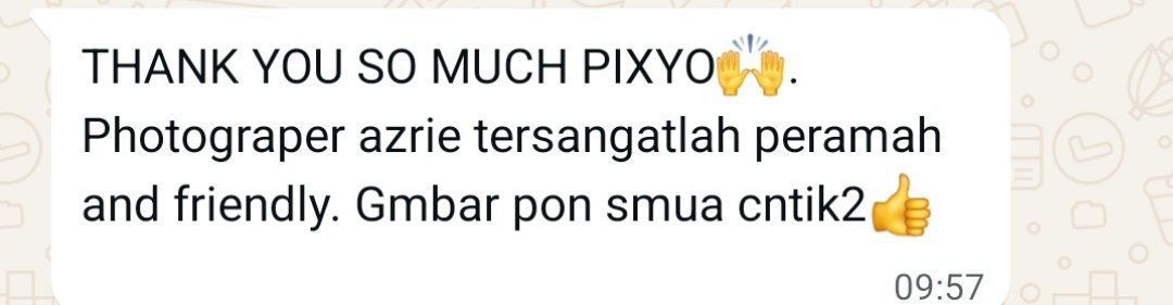 Testimoni WhatsApp pelanggan