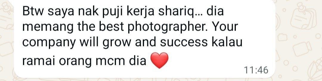 Testimoni WhatsApp pelanggan
