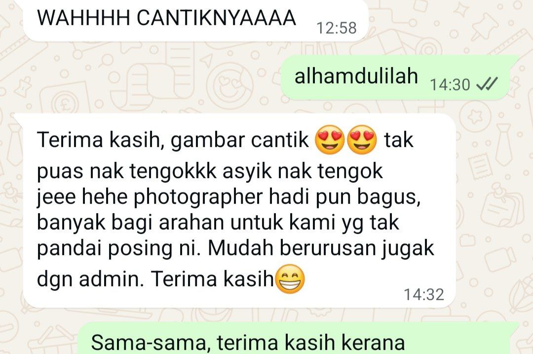 Testimoni WhatsApp pelanggan