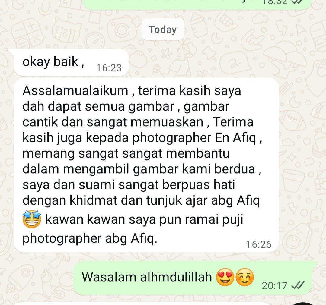 Testimoni WhatsApp pelanggan