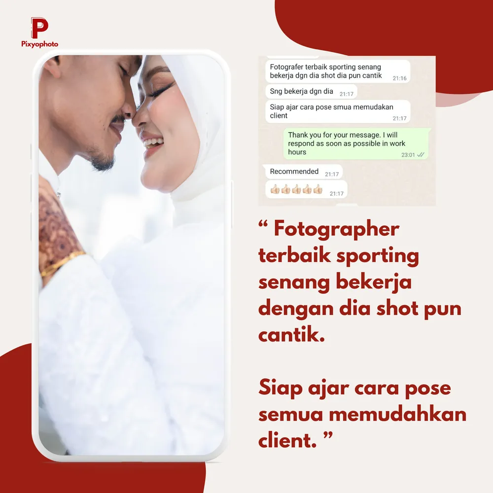 Feedback pelanggan Pixyophoto