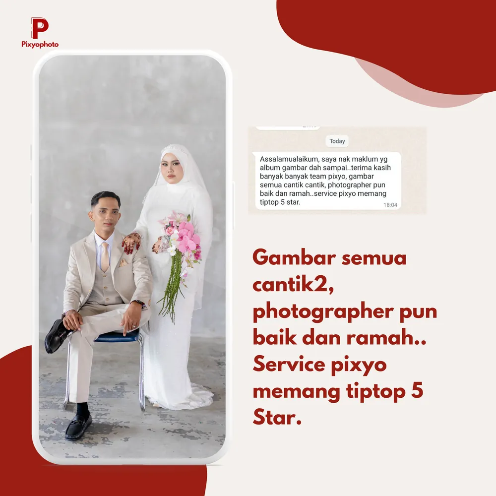 Feedback pelanggan Pixyophoto