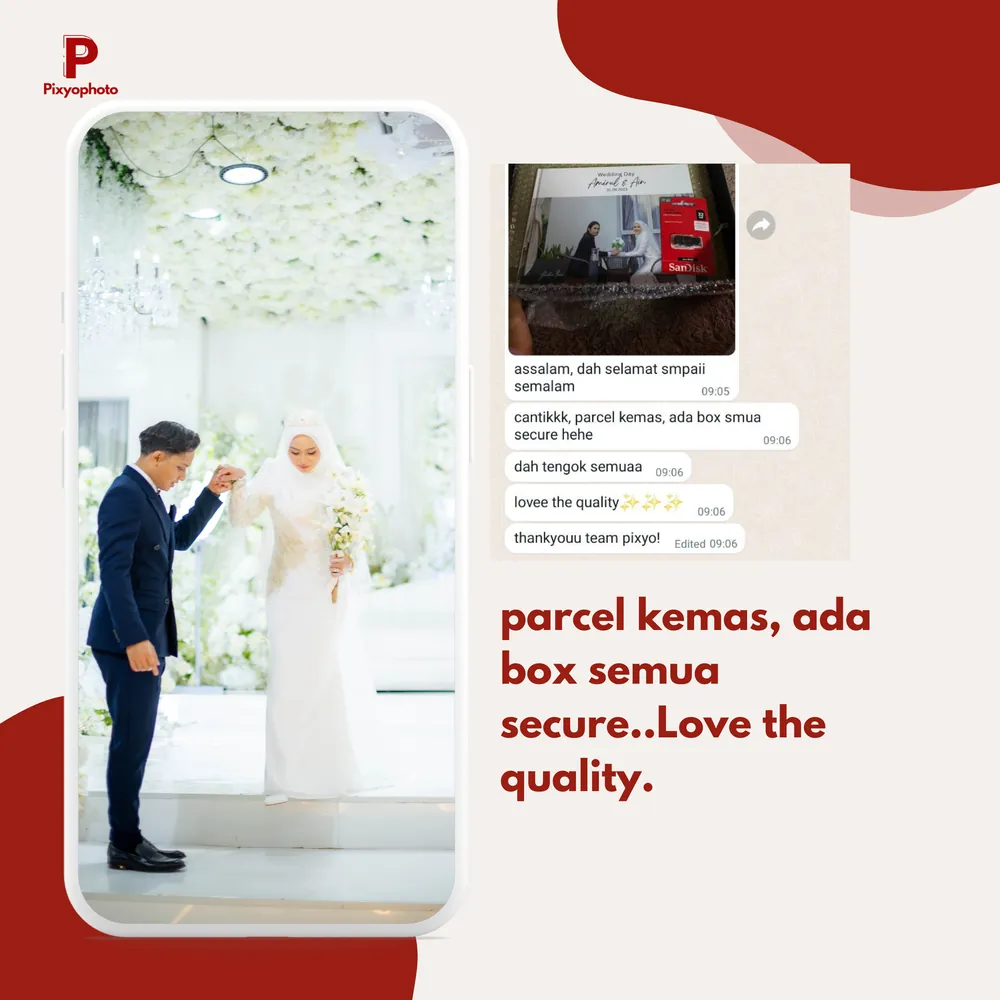 Feedback pelanggan Pixyophoto