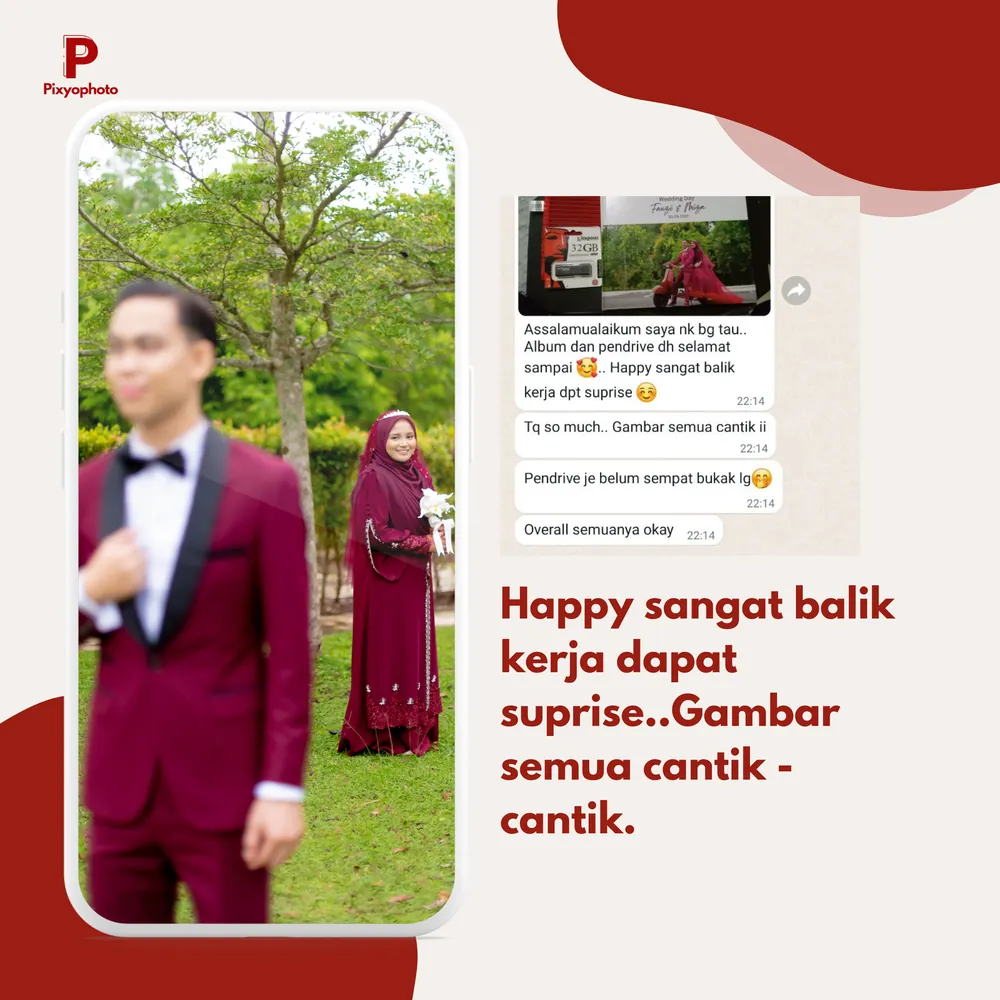 Feedback pelanggan Pixyophoto